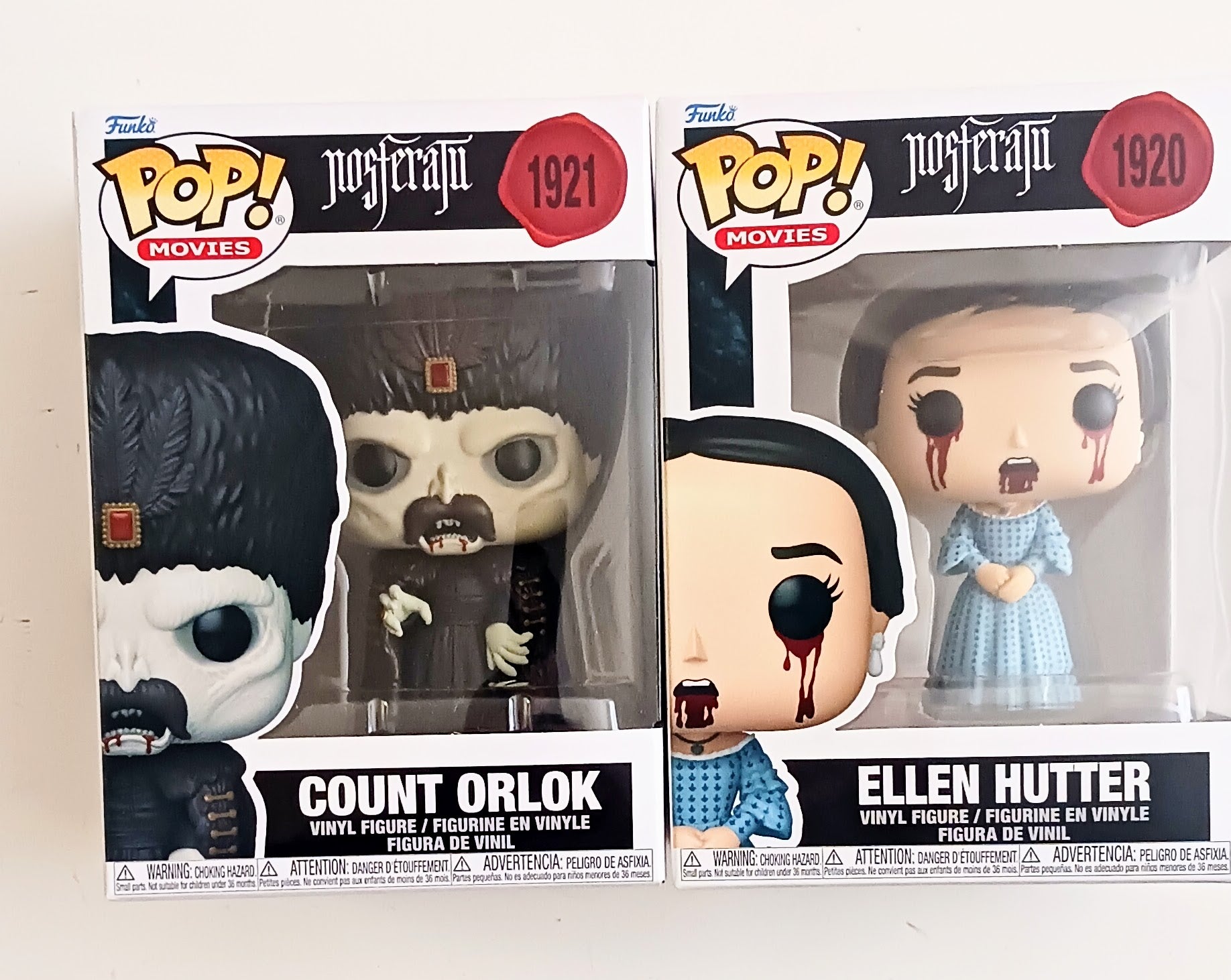 FUNKO POPS MOVIES NOSFERATU COUNT ORLOK & ELLEN HUTTER