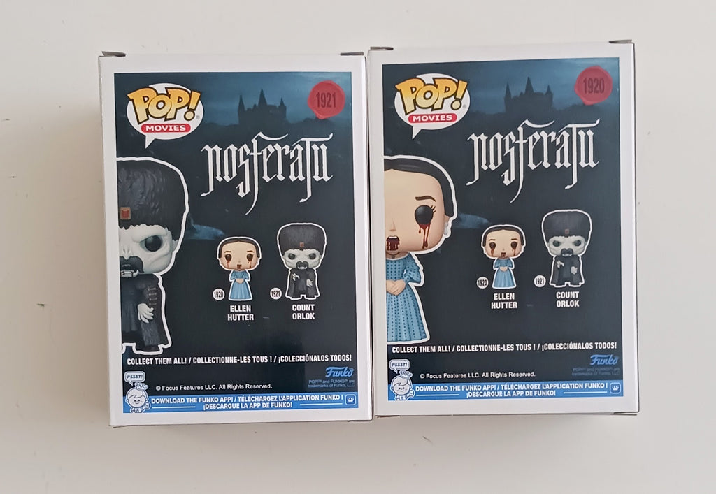 FUNKO POPS MOVIES NOSFERATU COUNT ORLOK & ELLEN HUTTER