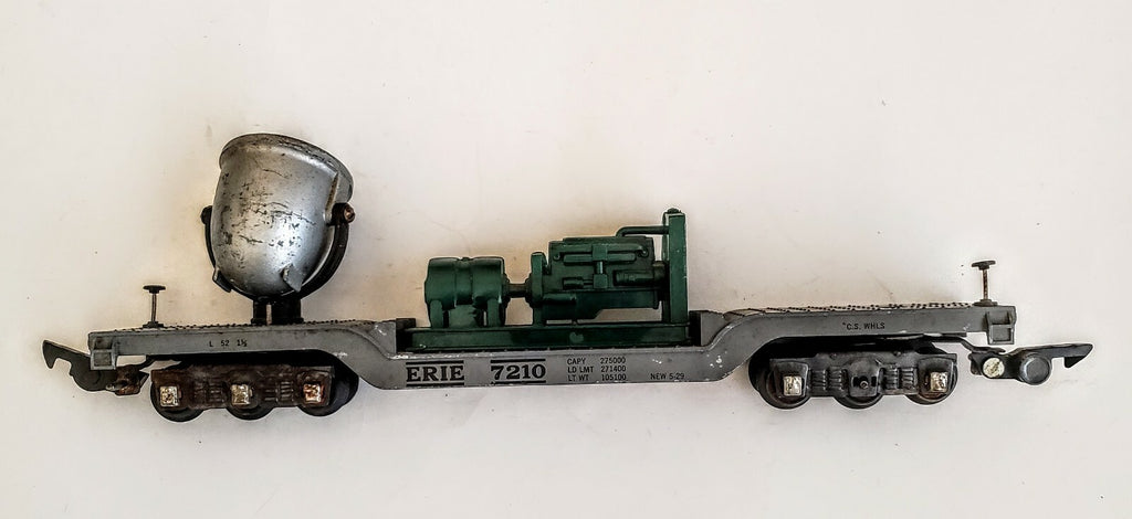 AMERICAN FLYER S GAUGE ERIE 7210 SEARCHLIGHT WITH GENERATOR