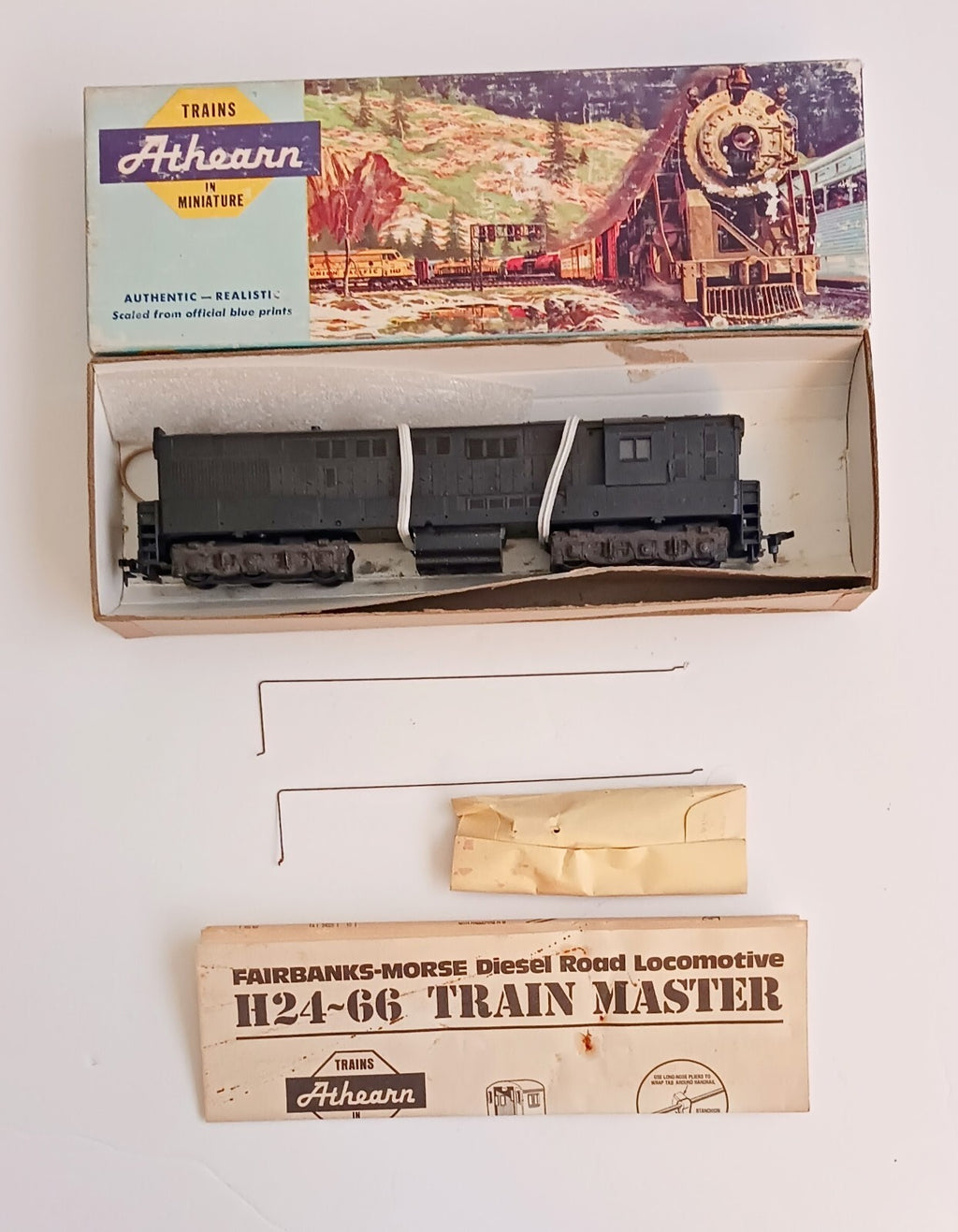 ATHEARN HO SCALE FAIRBANKS-MORSE UNDECORATED DUMMY DIESEL LOCOMOTIVE