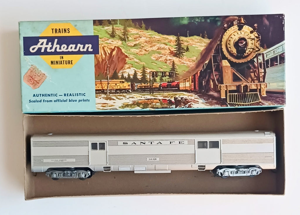 ATHEARN HO SCALE SANTA FE 3446 BAGGAGE CAR