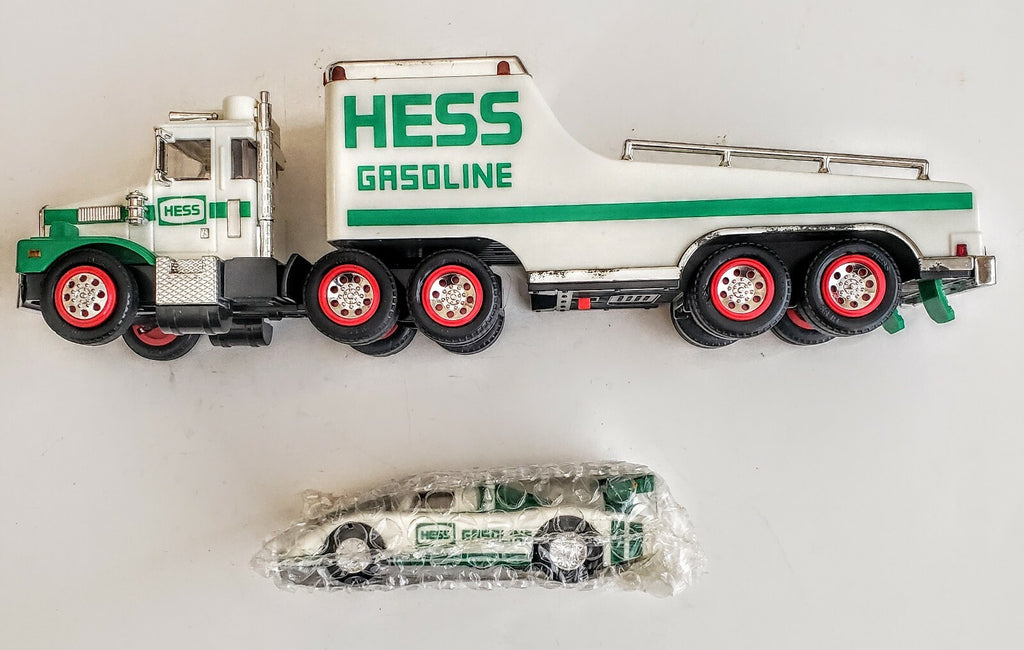 1988 AMERADA HESS TOY TRUCK AND RACER