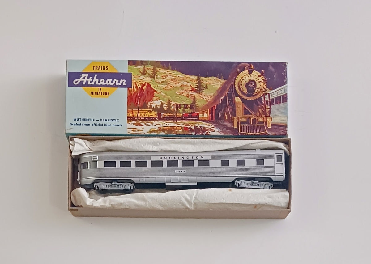 ATHEARN HO GAUGE # 1833 BURLINGTON SL OBSERVATION CAR
