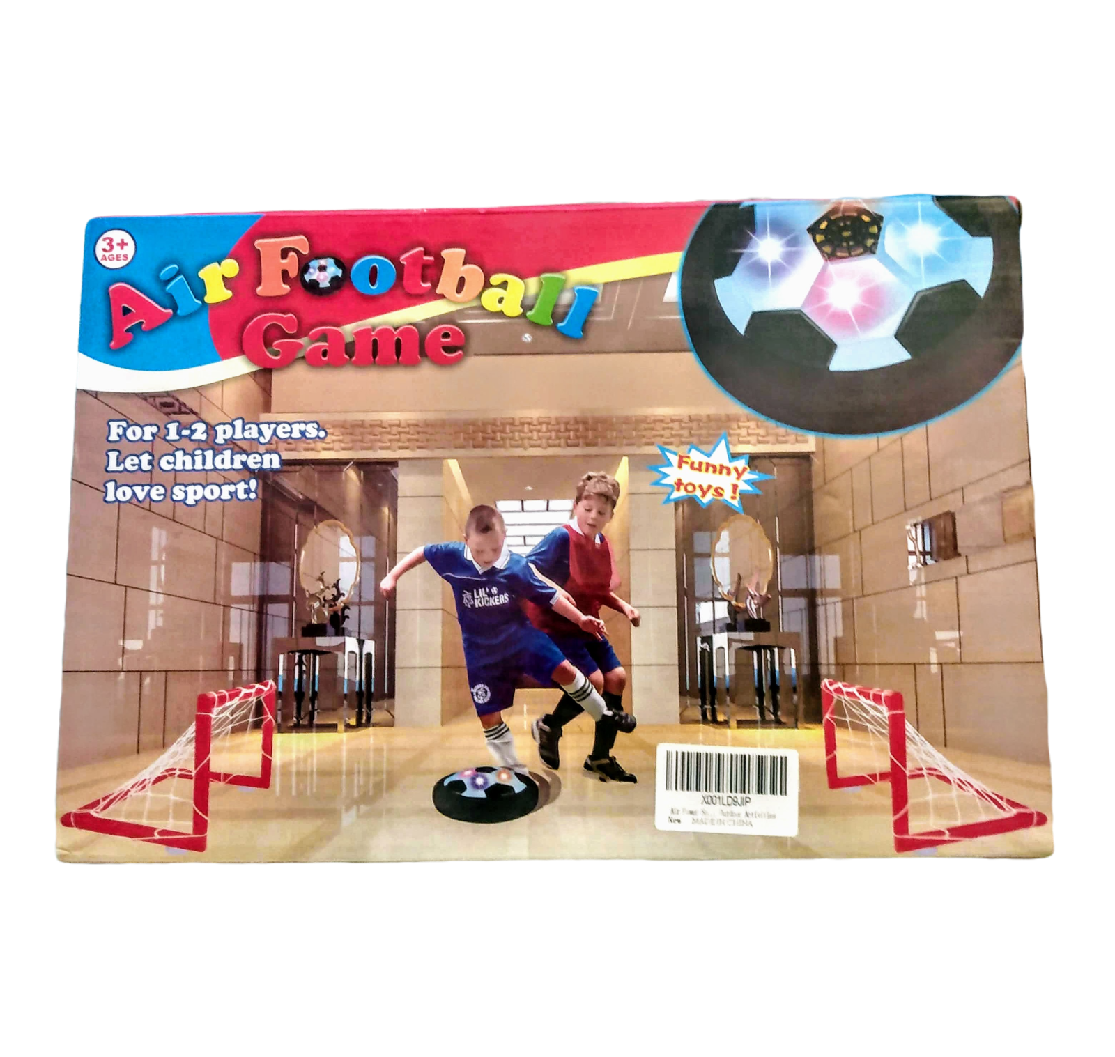 AIR FOOTBALL SOCCER GAME DISK WITH 2 GOALS