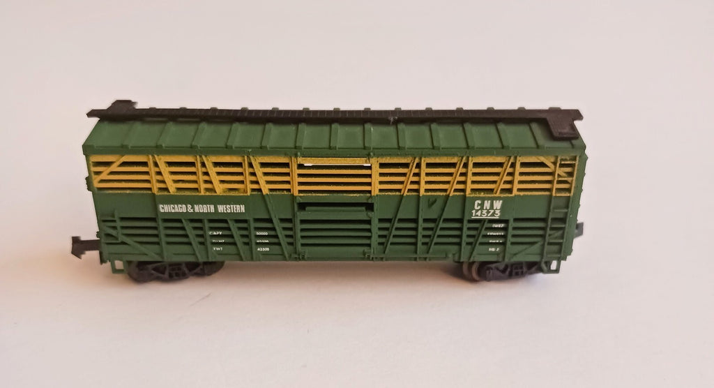 ATLAS N SCALE CHICAGO & NORTH WESTERN 14375 CATTLE CAR