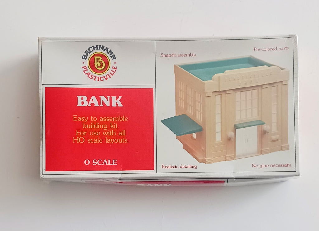 BACHAMNN O SCALE BANK BUILDING KIT ITEM No. 1960