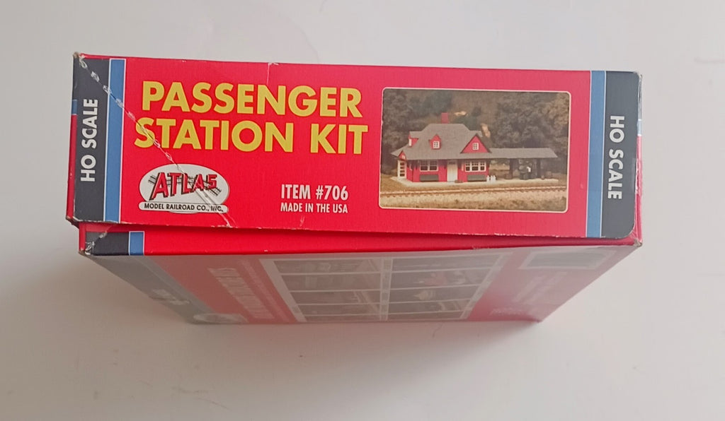 ATLAS HO SCALE MODEL PASSENGER STATION KIT ITEM # 706