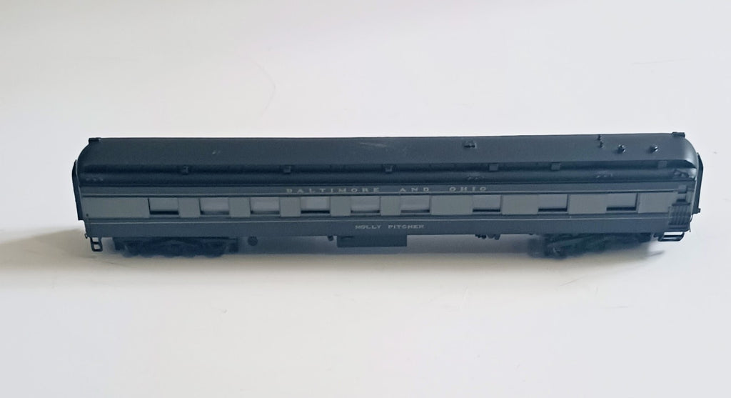 BACHMANN HO SCALE HEAVYWEIGHT BALTIMORE AND OHIO MOLLY PITCHER DINING CAR